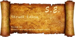 Strudl Edina névjegykártya